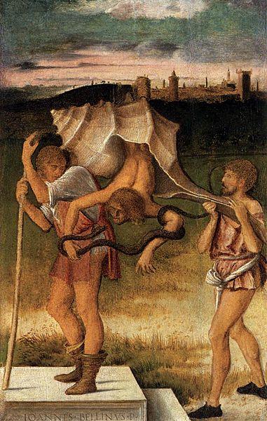 Giovanni Bellini Falsehood Norge oil painting art